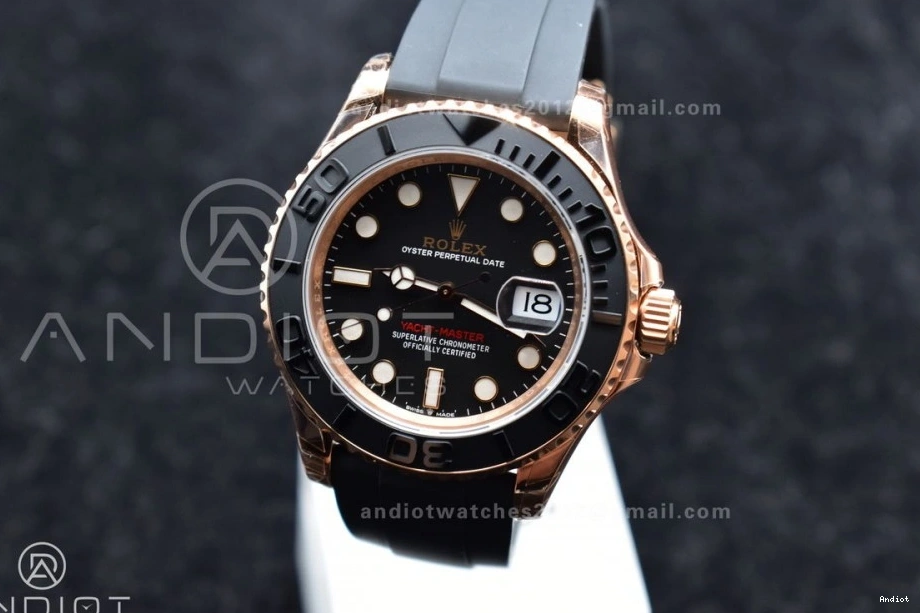 on Bezel Black Ceramic VS3235 Strap VSF Edition Oysterflex Yacht-Master 1:1 Best Rubber 126655 0520